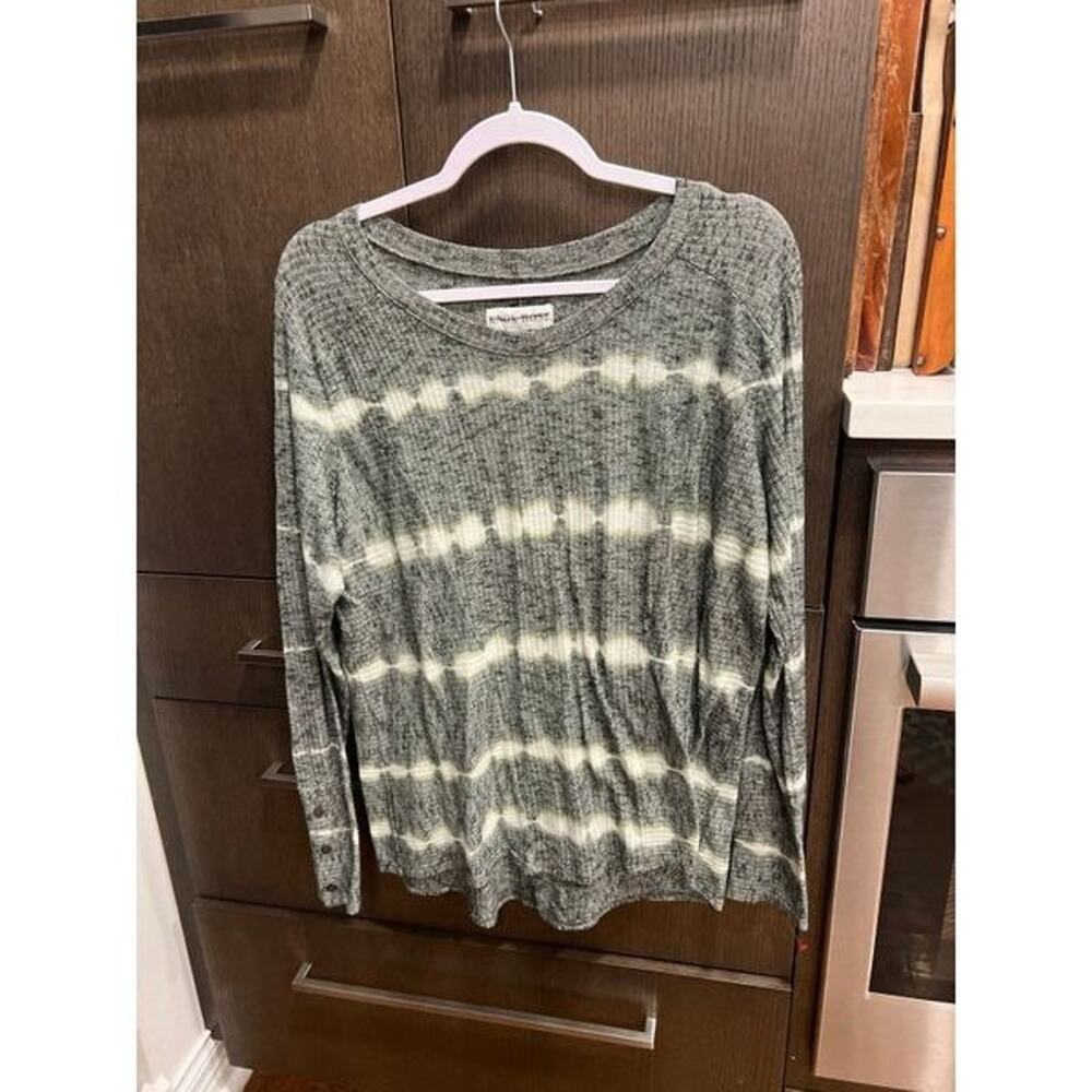 Knox rose tie-dye top green size XL